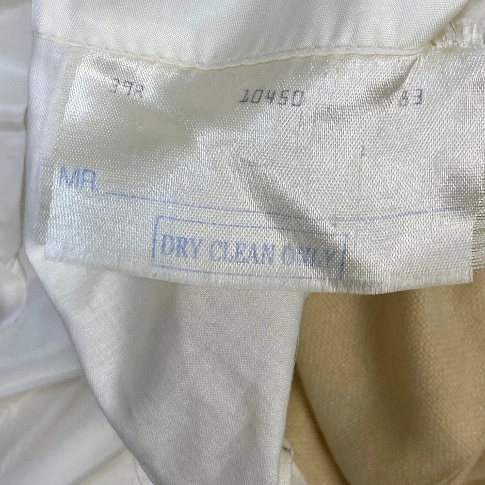 VTG Polo Ralph Lauren Sport Coat 39R Hopsack Cream Cashmere Blend USA NEW